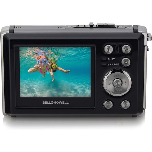  [아마존베스트]Bell+Howell WP20-BK Splash3 20 Mega Pixels Waterproof Underwater Digital Camera with Full 1080p HD Video, 2.4 LCD & 8X Digital Zoom, Black