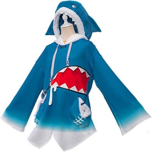  할로윈 용품BellaPunk Adult Gawr Gura Cosplay Hoodies Shark Halloween Cosplay Costume Full Set S-3XL