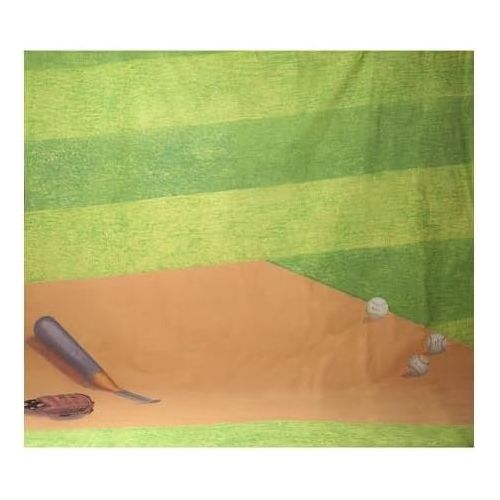  Adorama Belle Drape Scenic Series, 10 x 12 Painted Muslin Background, Style #960. Color: Baseball