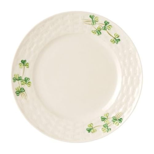  Belleek Group Shamrock Side Plate, 7.5-Inch, White