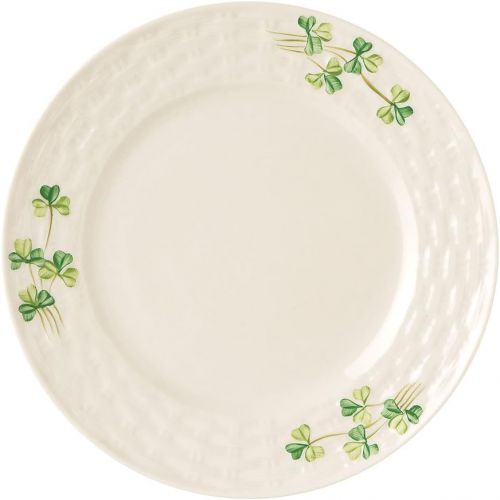  Belleek Group Shamrock Side Plate, 7.5-Inch, White