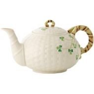 Belleek Group Shamrock Teapot, 35 Fluid Ounce, White