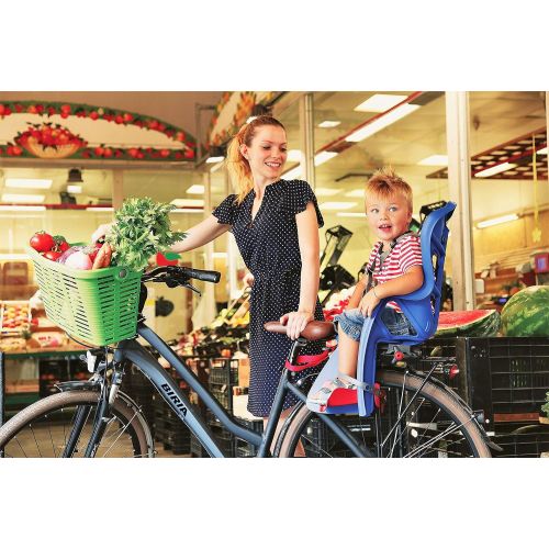  [아마존베스트]Bellelli Child Bike Seat, Rack Mount with CLAMP, Child Bike Carrier, Child Seat for Bikes, Bicycle Child Seat Pepe, Mounts on Existing Bicycle Rack, Made in Italy