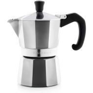 Bellemain Stovetop Espresso Maker Moka Pot (Silver, 3 Cup)