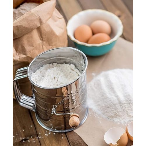  Bellemain Stainless Steel 3 Cup Flour Sifter