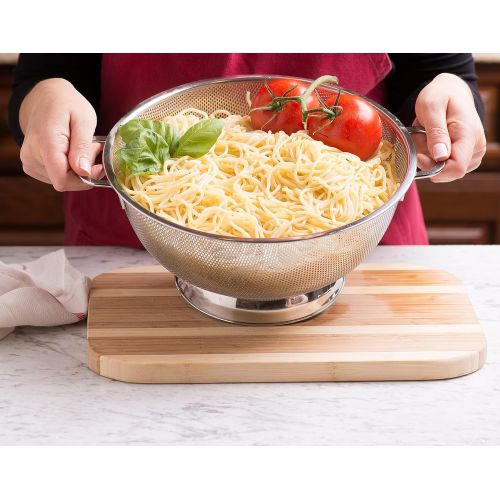  Bellemain Micro-perforated Stainless Steel Colander-Dishwasher Safe (5-Quart)