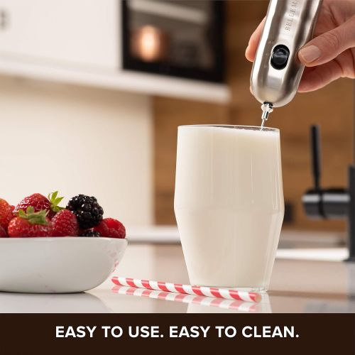  Bellemain Professional Milk Frother 2-Speed Battery Operated Handheld Milk Frother for Latte, Cappuccino, and Bulletproof Coffee: Kitchen & Dining