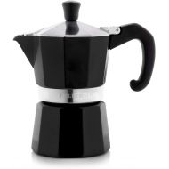 Bellemain Stovetop Espresso Maker Moka Pot (Black, 3 Cup)