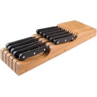 Bellemain 100% Pure Bamboo in Drawer Knife Block , Knife Organizer