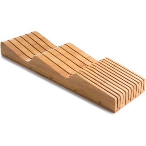  Bellemain 100% Pure Bamboo in Drawer Knife Block , Knife Organizer