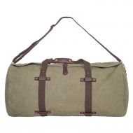 Bellemonde Oversized Canvas Travel Duffle Bag | Premium Large Luggage Bag, Green