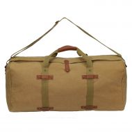 Bellemonde Oversized Canvas Travel Duffle Bag | Premium Large Luggage Bag, Green