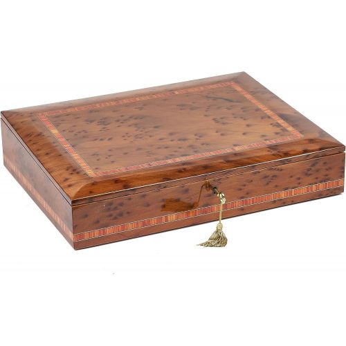  Bello Games New York, Inc. Bello Collezioni - Abruzzo Luxury Italian Briarwood MensWomens 12 Watch Box