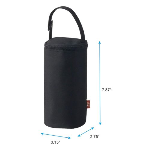 [아마존베스트]Bellotte Insulated Baby Bottle Bags (2 Pack) - Travel Carrier, Holder,Tote,Portable Breastmilk Storage (Black)