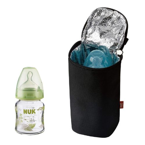  [아마존베스트]Bellotte Insulated Baby Bottle Bags (2 Pack) - Travel Carrier, Holder,Tote,Portable Breastmilk Storage (Black)