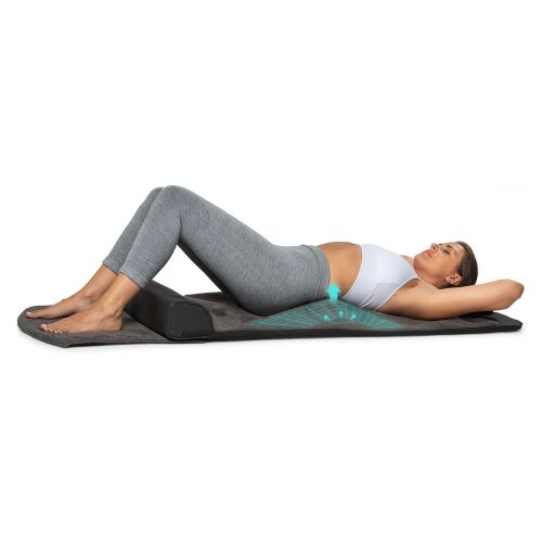  Belmint Back Body Stretching Mat with 4 Pre-Programmed Relaxing Functions Emulates Yoga Style Stretches to Relieve Stress, Pain, Aches and Release Tensions