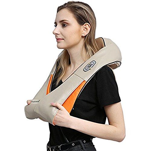  Belmint Neck and Shoulder Massager with Heat - Shiatsu Deep Kneading Massage Machine to Relief and...