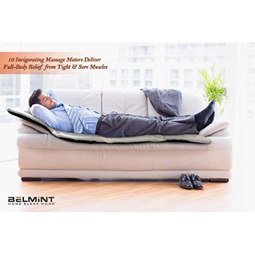  Belmint Full Body Massager, 10-Motor Massage Mat with Heat for Soothing Body Relief, Massages Upper and...