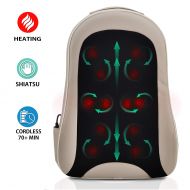 Belmint Shiatsu Portable Back Massager with Heat - Deep Kneading Cordless Back Massage Cushion | Upper Middle...