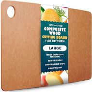 Wooden Cutting Board for Kitchen - Large Composite Wood Cutting Boards Dishwasher - Thin, BPA Free & Eco-Friendly Chopping Board (14.5 x 11.25 Inch, Natural)