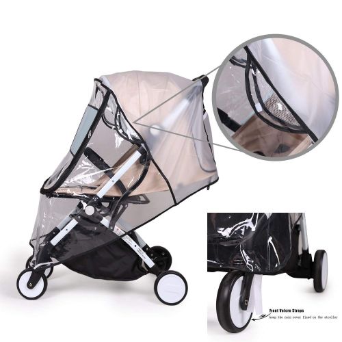  Bemece Stroller Rain Cover Universal + Mosquito Net (2-Piece Set), Baby Travel Weather Shield …