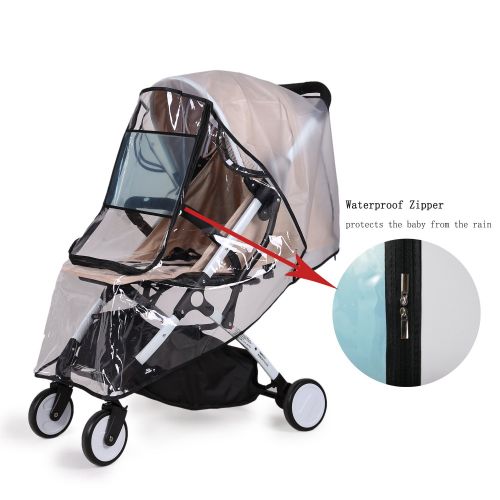  Bemece Stroller Rain Cover Universal + Mosquito Net (2-Piece Set), Baby Travel Weather Shield …