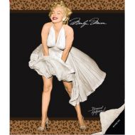 Ben&Jonah Marilyn Monroe Leopard Super Soft Queen Size Plush Blanket 79 x 95
