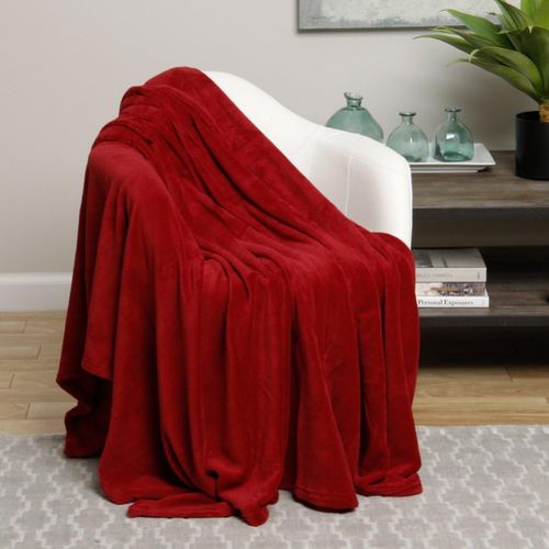  Ben&Jonah Ultra Soft Red Design Full Size Microplush Blanket