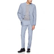 Ben+Sherman Ben Sherman Mens Solid Blue Stretch Cotton Suit