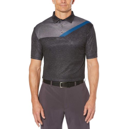  Ben Hogan Mens Performance Asymmetrical Printed Polo