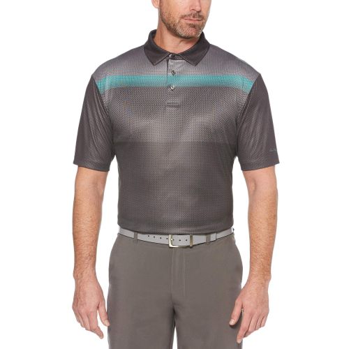  Ben Hogan Mens Performance Asymmetrical Printed Polo