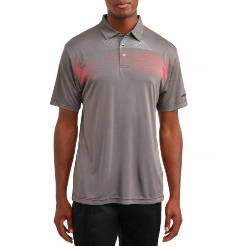  Ben Hogan Mens Performance Asymmetrical Printed Polo