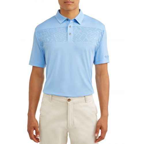  Ben Hogan Mens Performance Asymmetrical Printed Polo