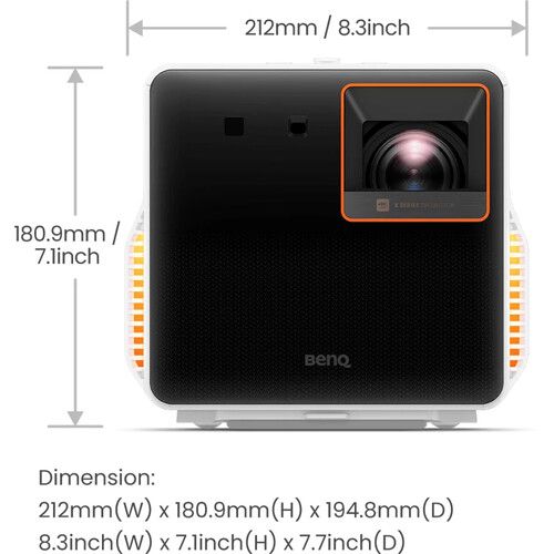 벤큐 BenQ X300G 2000-Lumen XPR UHD 4K Short Throw LED DLP Smart Gaming Projector