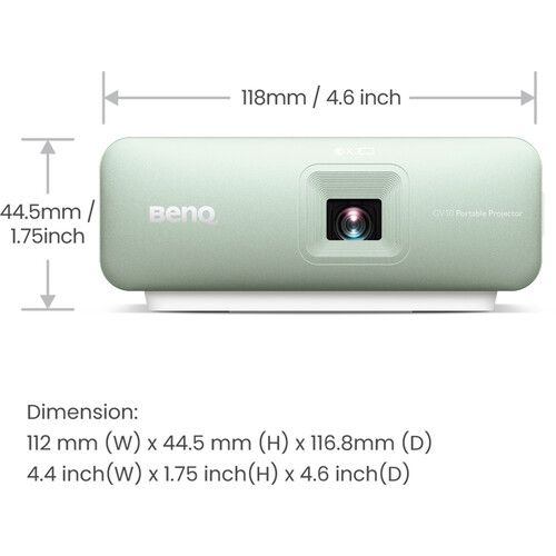 벤큐 BenQ GV10 100-Lumen WVGA DLP LED Portable Projector