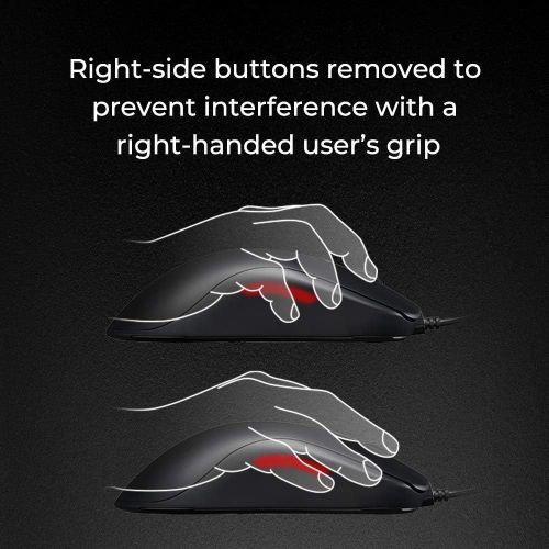 벤큐 BenQ Zowie FK2-B Symmetrical Gaming Mouse for Esports Professional Grade Performance Driverless Matte Black Coating Medium Size