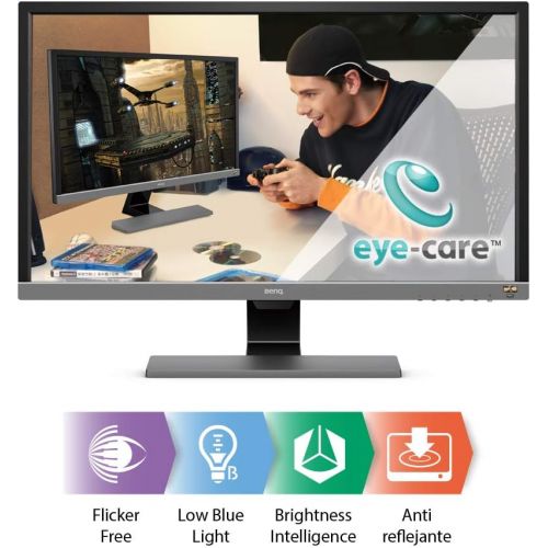 벤큐 BenQ EL2870U 28 4K UHD Monitor for Gaming 1ms Response Time│ FreeSync│ HDR│Eye-Care tech│B.I.tech