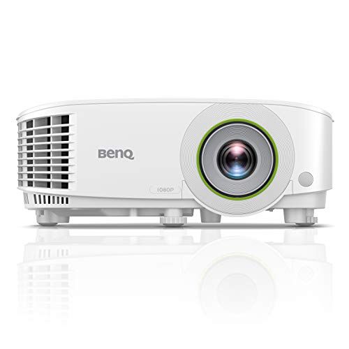 벤큐 BenQ EH600 Wireless 1080p Portable Smart Business Projector iPhone & Android Mirroring Compatibility Built-in Apps & Internet Browser for Easy Presentations Convenient Over-The-air