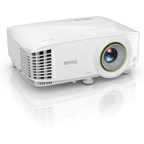 벤큐 BenQ EH600 Wireless 1080p Portable Smart Business Projector iPhone & Android Mirroring Compatibility Built-in Apps & Internet Browser for Easy Presentations Convenient Over-The-air