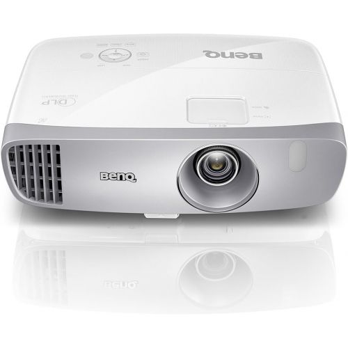 벤큐 BenQ DLP HD Projector (HT2050) - 3D Home Theater Projector with All-Glass Cinema Grade Lens and RGBRGB Color Wheel,Silver/white