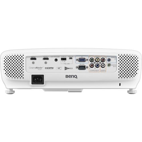 벤큐 BenQ DLP HD Projector (HT2050) - 3D Home Theater Projector with All-Glass Cinema Grade Lens and RGBRGB Color Wheel,Silver/white