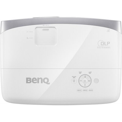 벤큐 BenQ DLP HD Projector (HT2050) - 3D Home Theater Projector with All-Glass Cinema Grade Lens and RGBRGB Color Wheel,Silver/white