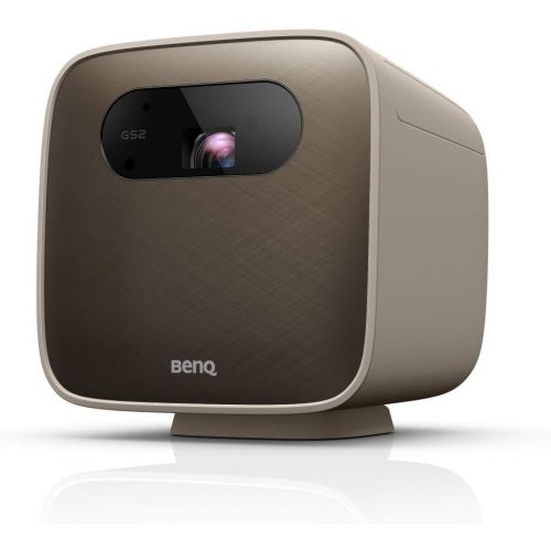 벤큐 BenQ GS2 Wireless Mini Portable Projector for Outdoor Use IPX2 Splash & Drop Resistant Google Cast & AirPlay Bluetooth Speaker WiFi Smart TV App HDMI USB-C