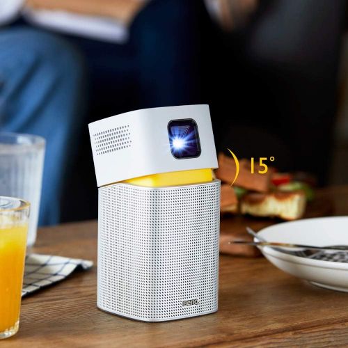 벤큐 [아마존베스트]BenQ Mini Projector GV1 with Bluetooth Speaker, WiFi, HDMI to USB-C Connection