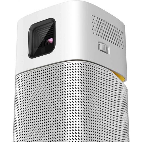 벤큐 [아마존베스트]BenQ Mini Projector GV1 with Bluetooth Speaker, WiFi, HDMI to USB-C Connection