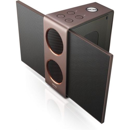 벤큐 BenQ treVolo S Wireless Bluetooth Portable Electrostatic Speaker, 3D mode, NFC, USB DAC, 18 hrs playing time (White)