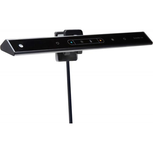 벤큐 BenQ ScreenBar e-Reading LED Task Lamp with Auto-Dimming and Hue Adjustment Features, Matte Black USB Powered Office Lamp (ScreenBar_Black)