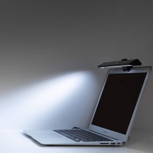벤큐 BenQ ScreenBar e-Reading LED Task Lamp with Auto-Dimming and Hue Adjustment Features, Matte Black USB Powered Office Lamp (ScreenBar_Black)
