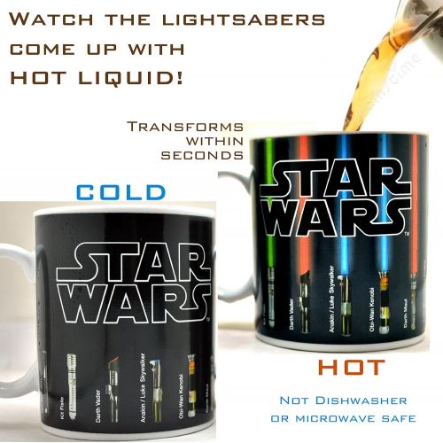  Benair USA Star Wars Mug, Lightsabers Appear With Heat (12 oz)