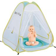 Pop Up Baby Beach Tent, UPF 50+ Sun Shelter with Pool, Portable Mosquito Net for Infant